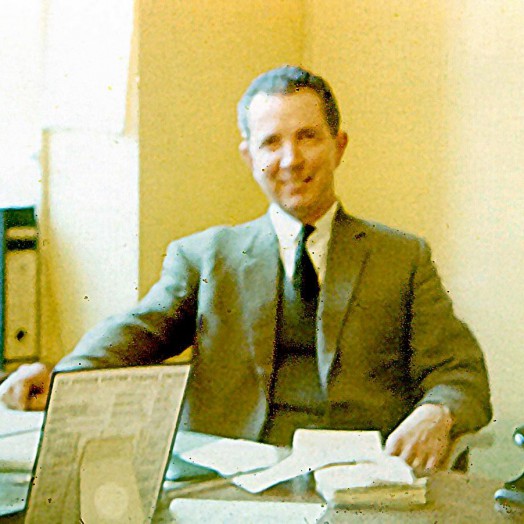 Dad at work, Financial Chief Exec', London Transport Head Office